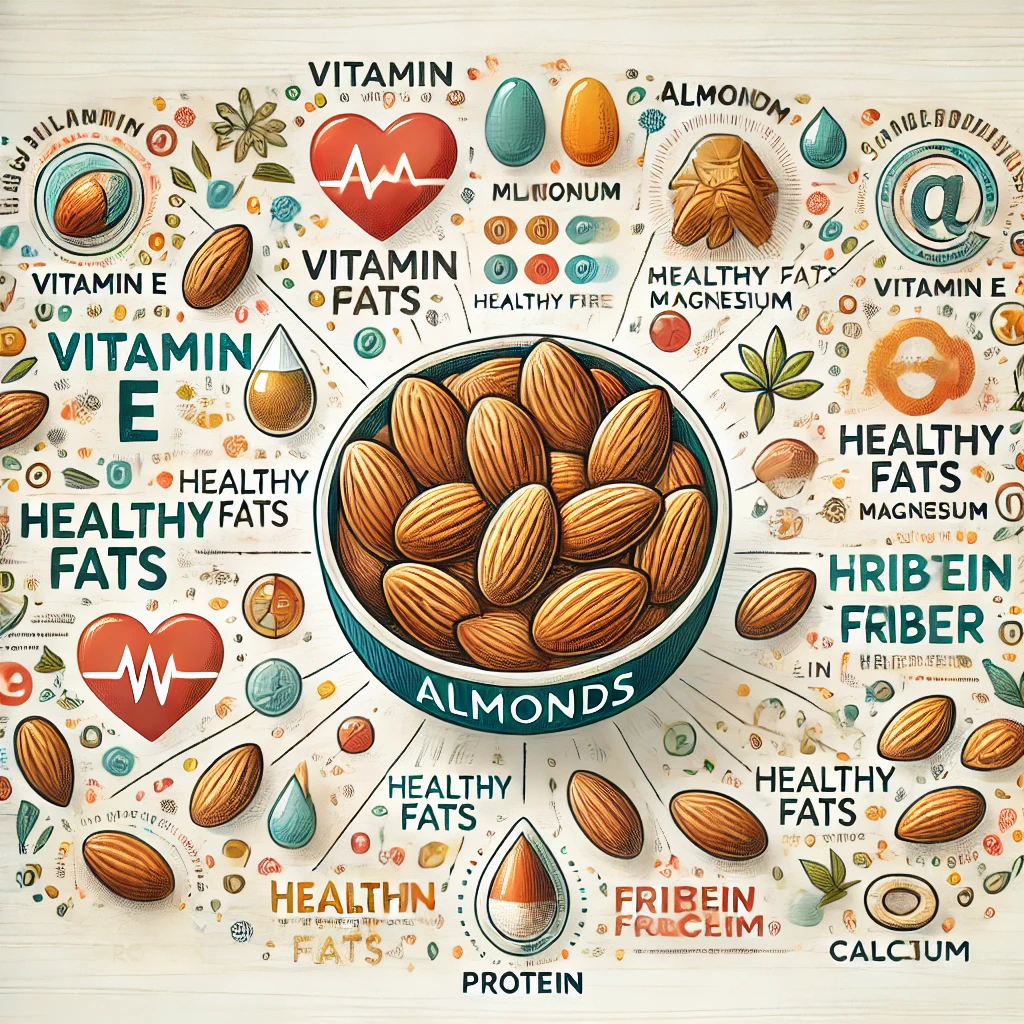 아몬드 영양 성분과 효능 및 부작용